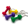 3D Mini Fitness Key Chain Customized Logo Gym Workout Keychains 3D Rubber PVC Sport Bottle Keychain