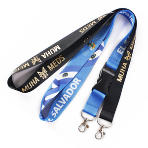 Low Shipping Cost Manufacturer Printed Polyester Sublimation Keychain Strap Custom Lanyards With Logo Custo