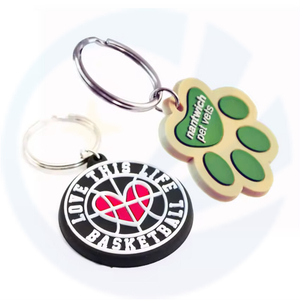 Custom Pet Animal Dog Cat Cute PVC Keychain