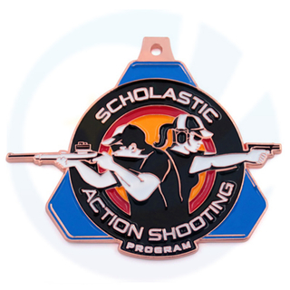 Shooting competition bronze medal design manufacturer