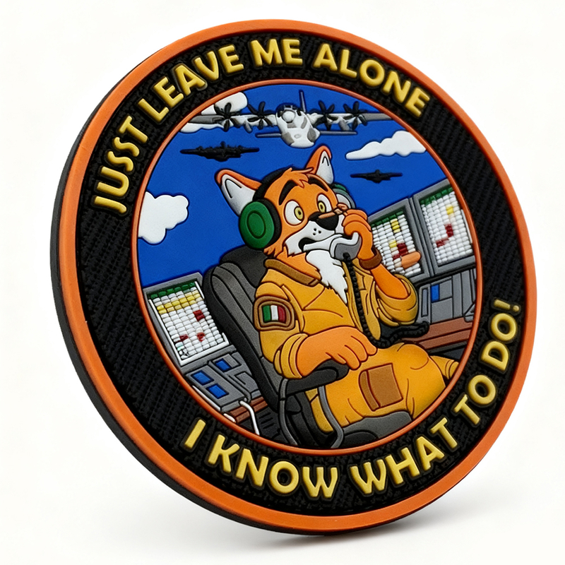 Italian Aviation Wing PVC Patch Custom 3D Rubber Badge with Hook Loop