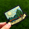 Outdoor Color PVC Patch Not All Those Who Wander Are Lost Vibrant Quote Badge for Backpacks and Jackets