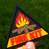 FIRE KIT PVC Morale Patch Outdoor Gear Badge Durable Rubber Emblem for Backpacks Jackets and Pouches