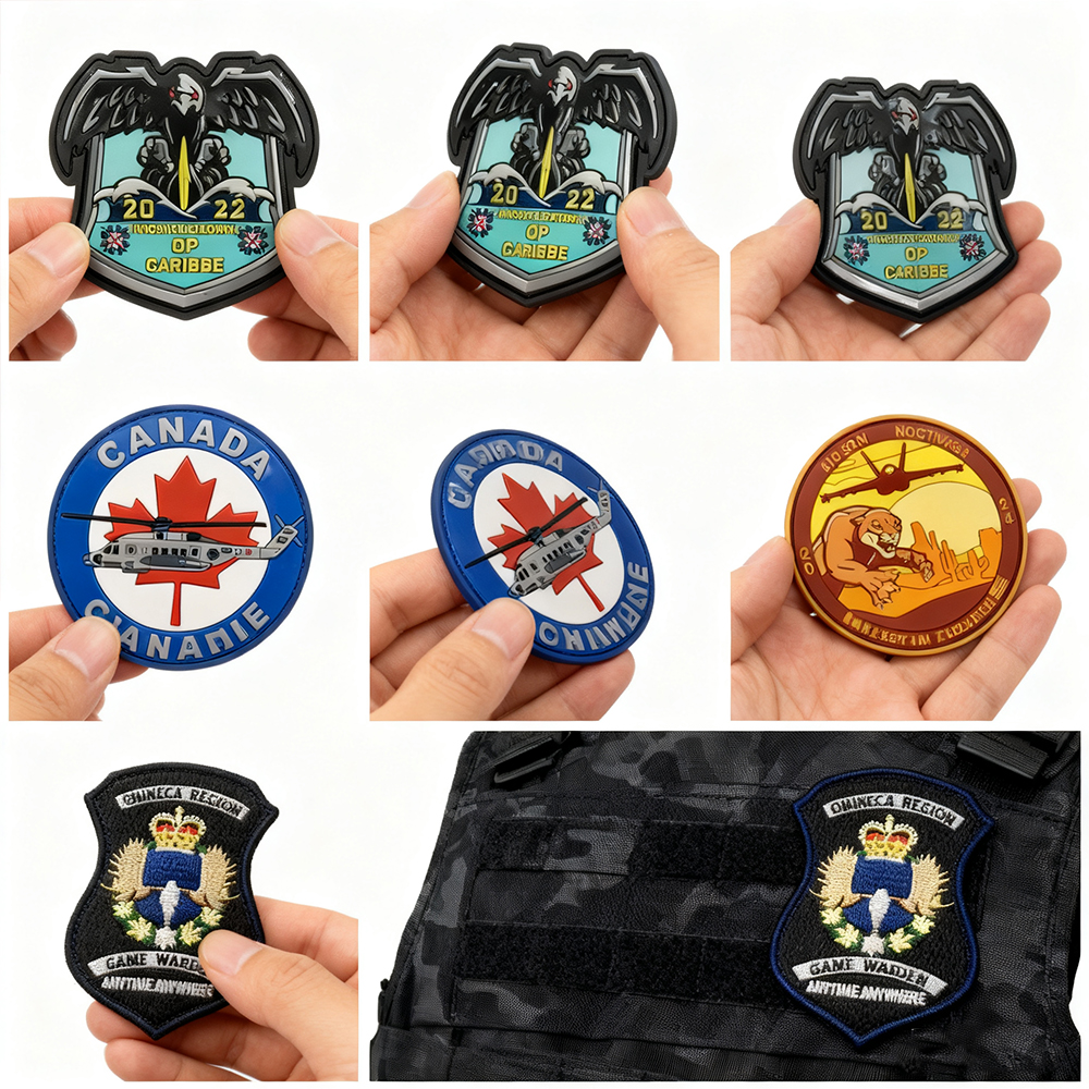 Custom Thematic PVC Patches Set for Enthusiasts and Collectors