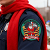 Festive Santa Badge Perfect for Holiday Decor