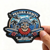 Personalized Greek Aviation PVC Rubber Patch 3D Embossed Soft Label Custom Design for Jackets Bags and Gear