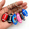 Custom Promotion Plastic Key Chain 3d Mini American Football Keychain nfl Football Keychain