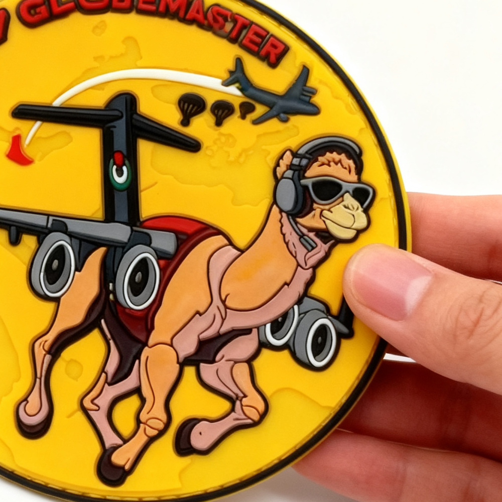 Emirati Flight Group PVC Patch Soft Rubber Emblem for Gear