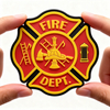 Fire Fighter Department Rescue FD Rubber Patch – Durable PVC Badge for Gear, Backpacks, Jackets