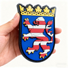 Germany HESSEN Region PVC Rubber Patch 3D Embossed Soft Label Custom PVC Emblem for Clothing and Collectors