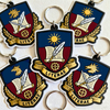 Wholesale Promotional Pvc Keychains Custom Designer Silicone University School Emblem Letter Key Chain Ring Rubber Keychain