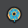 Cute Doughnut Sprinkles PVC Patch Custom 3D Soft Rubber Badge with Hook and Loop for Bags Jackets and Collectors
