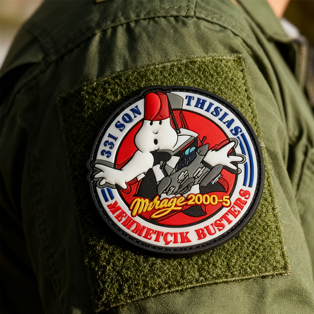 Glow in the Dark Hellenic Wings Patch – Soft PVC Rubber Badge