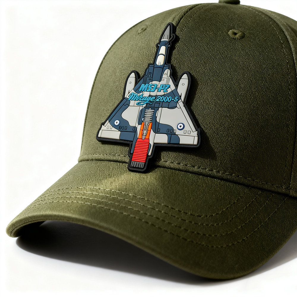 Personalized Greek Squadron PVC Patch – Durable Waterproof Rubber Design