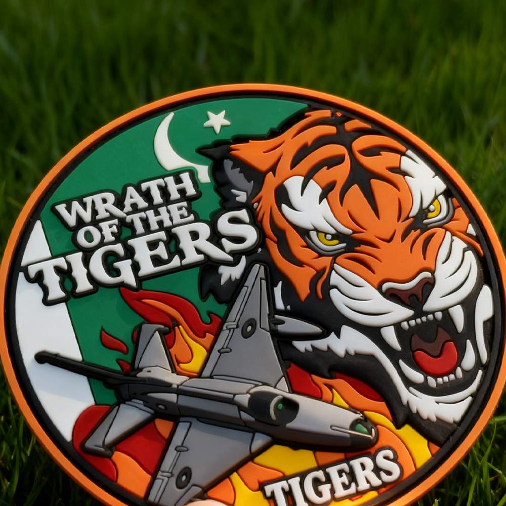 Pakistan Wings Division PVC Patch Custom Logo Factory Supplier Durable Waterproof Rubber Badge