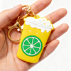Custom Logo High Quality 3d Rubber Cartoon Coffee Milk Tea Cup Charms Soft Pvc Key Chain Personalized Key Ring Custom Keychain