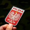 Polish Coat of Arms Eagle PVC Patch – Hook-and-Loop 3D Rubber Badge