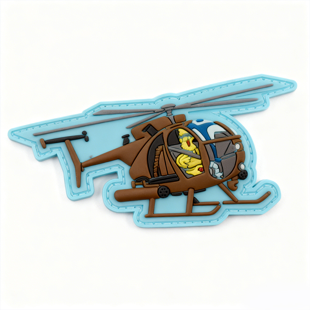 Big Bird Little Bird PVC Morale Patch – Cute Rubber Hook Loop Badge for Backpacks Jackets EDC Gear