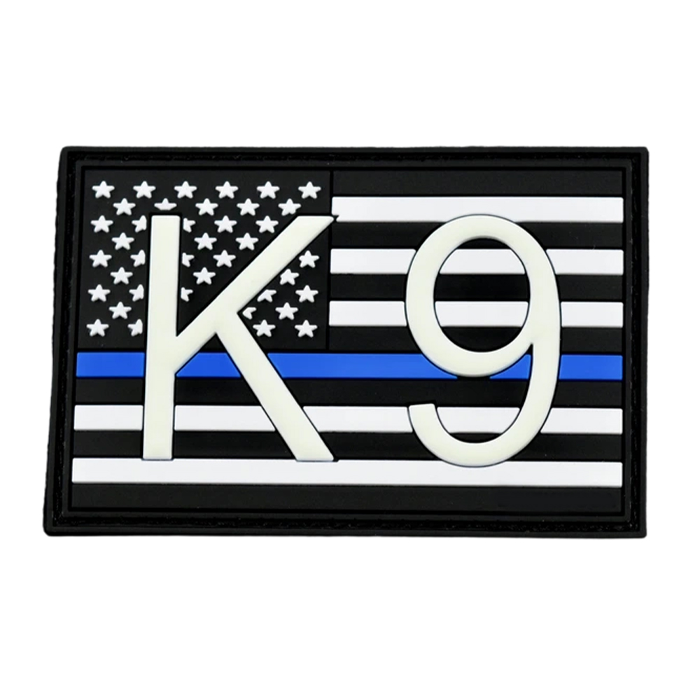 K9 UK Us Flag 3D PVC Morale Patch – Dog Handler Rubber Badge with Hook Loop for Backpacks Jackets Outdoor Gear
