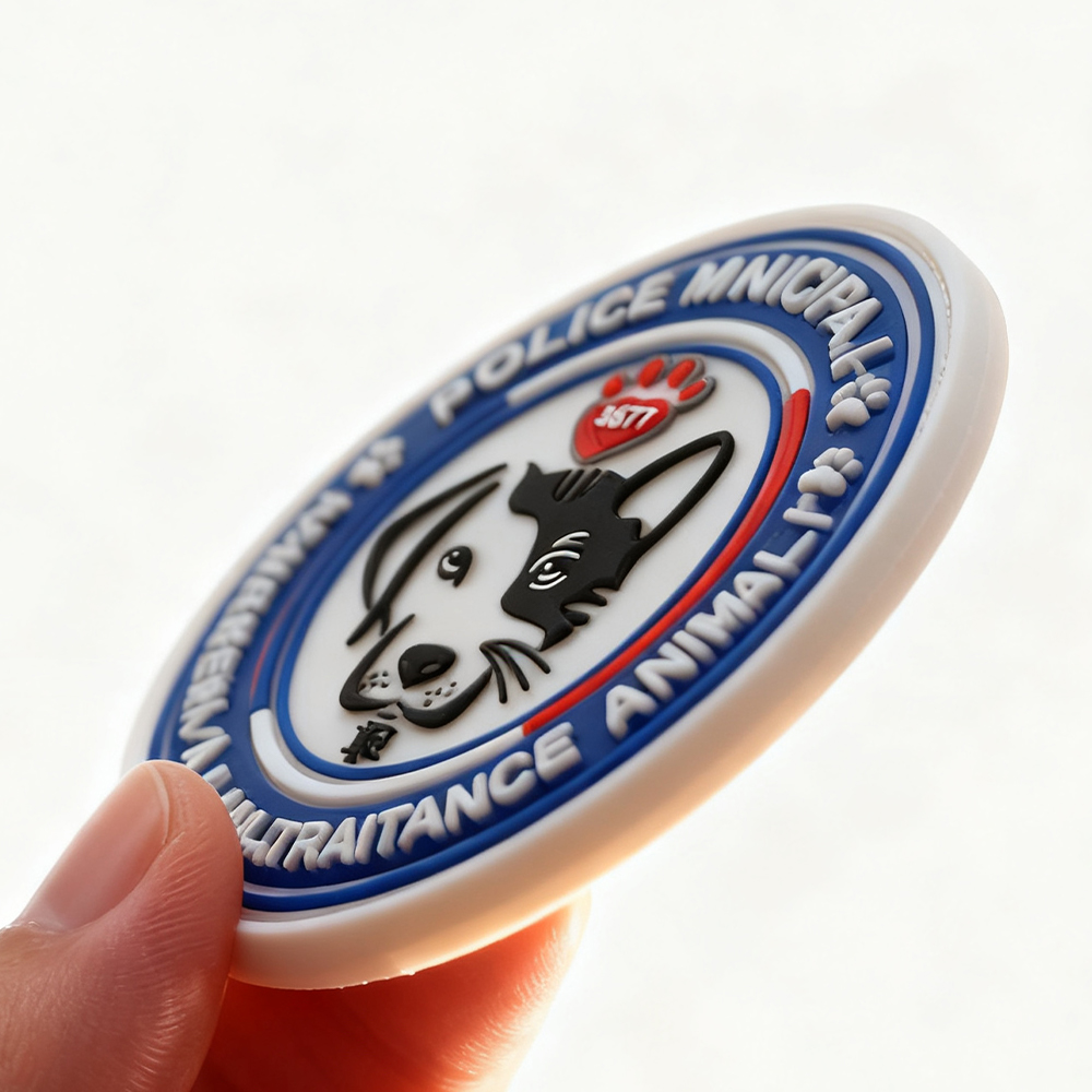 Custom Animal Protection Awareness PVC Patch 3D Soft Rubber Logo Badge Embossed Emblem for Bags Jackets and Accessories