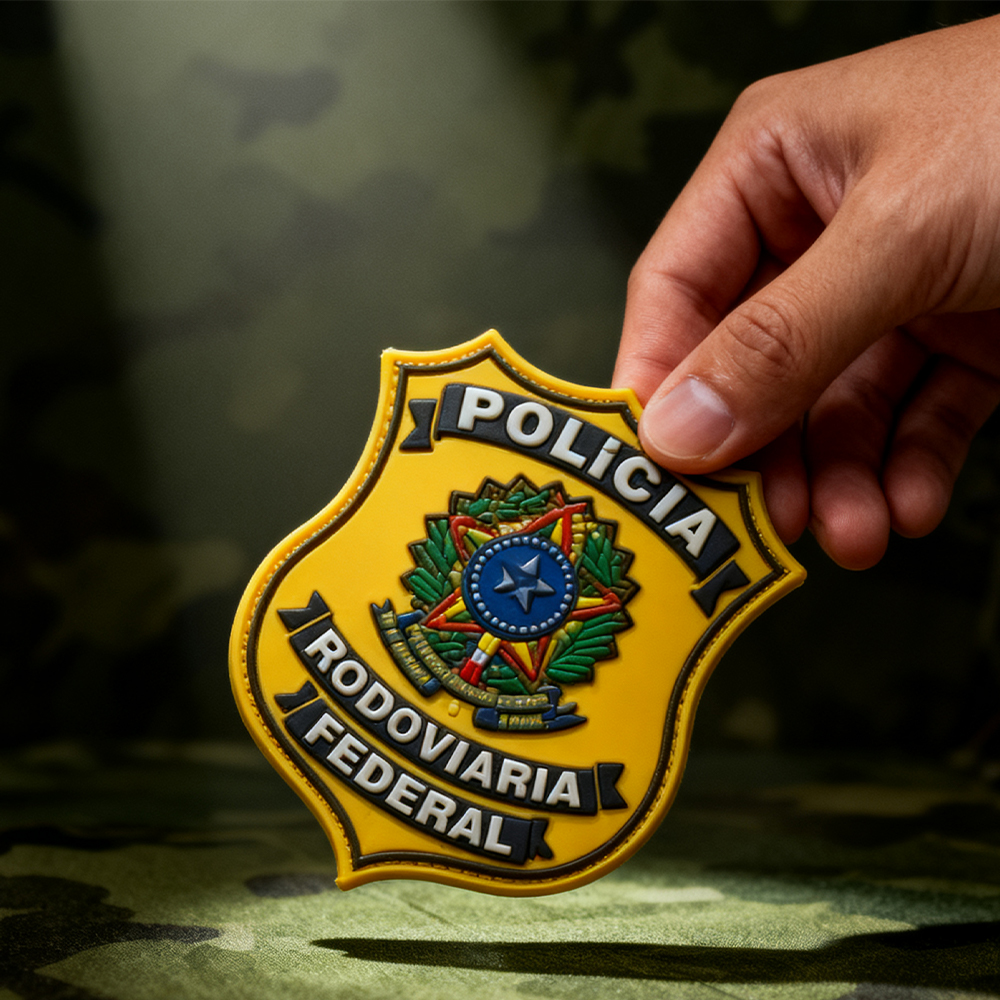 Custom Official Emblem Rubber Patch with Velcro – Soft PVC Badge for Uniforms, Bags and Jackets