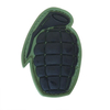 Custom Grenade PVC Patch 3D Soft Rubber Tactical Style Hook and Loop Badge Durable Embossed PVC Label for Outdoor Gear Bags