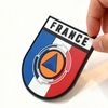 Custom FRANCE Civil Security PVC Patch 3D Soft Rubber Badge Embossed Logo Label for Jackets Backpacks and Outdoor Gear