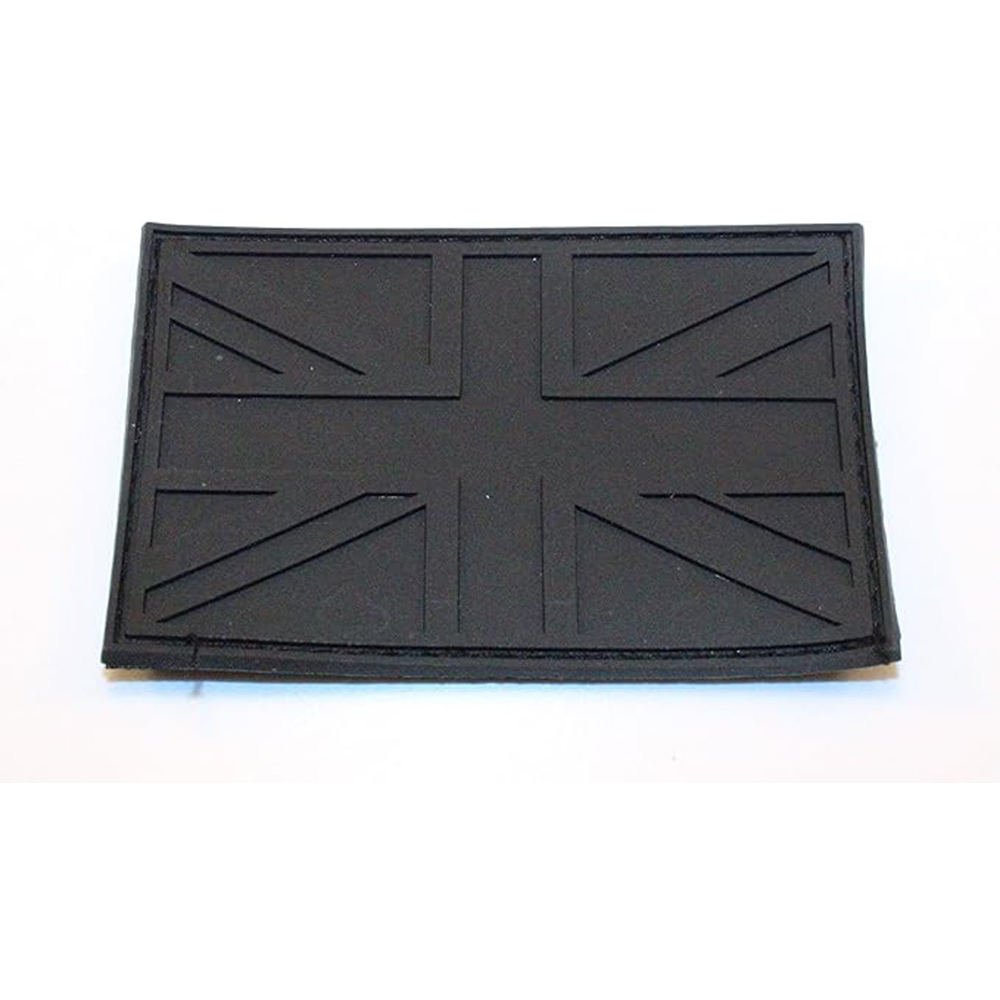 Custom United Kingdom Flag PVC Patch 3D Embossed Union Jack Rubber Label Soft PVC Badge for Jackets Backpacks and Clothing