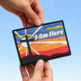 Custom Good Friday PVC Patch USA Soft Rubber Emblem with Hook and Loop Backing