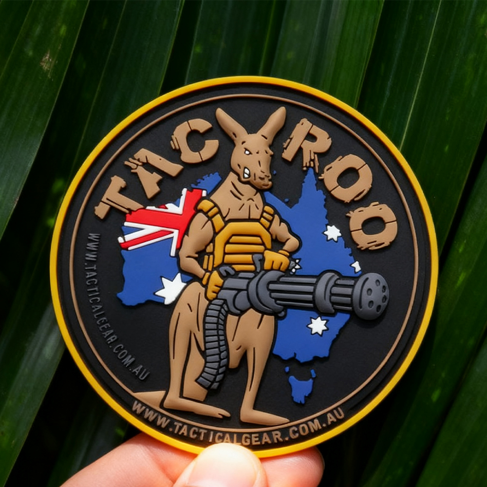 Custom Australian Federation Guard PVC Patch – 3D Rubber Emblem with Hook and Loop Backing