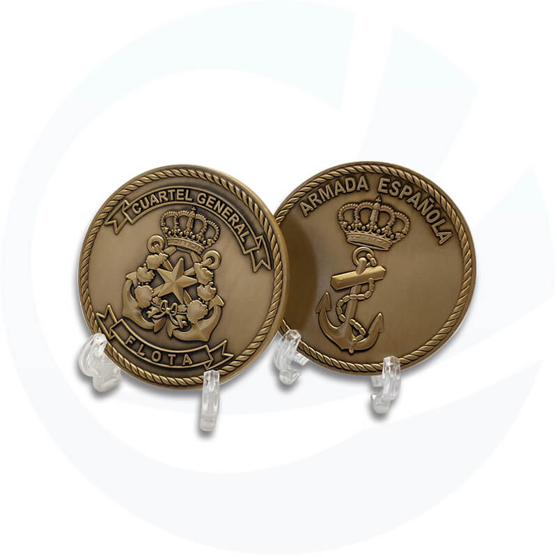 compound iron large Challenge Coin
