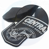 Hook and Loop Backing Injection Custom 3D Embossed Brand Logo PVC Rubber Patches for Uniforms