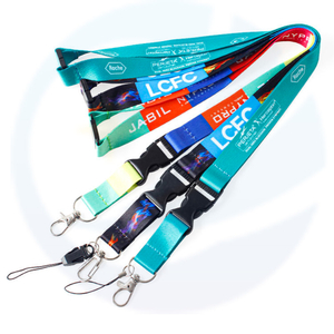 Low Shipping Cost Manufacturer Printed Sublimation Keychain Strap Custom Polyester Lanyards With Logo Custom