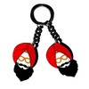 India Flag India Map Pendant Metal Rubber PVC Key Chain Punjabi Keyring