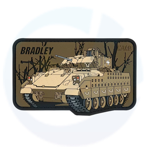 UKRAINIAN BRADLEY coyote Ukrainian Morale Patch ARMY MILITARY Tactical PVC 3D