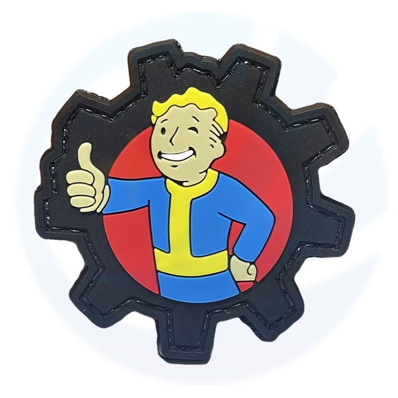 Tactical PVC Patch - Fallout Patch - Hook Loop Morale Vault Boy Gun Patch
