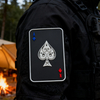 The Ace of Patches Spades PVC Patch Custom Soft Rubber Spade Ace Emblem High Quality Durable PVC Patch for Clothing Bags Accessories