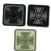 German Veteran Style PVC Patch Durable Soft Rubber Badge Tribute Emblem with Hook Backing for Apparel Gear and Accessories