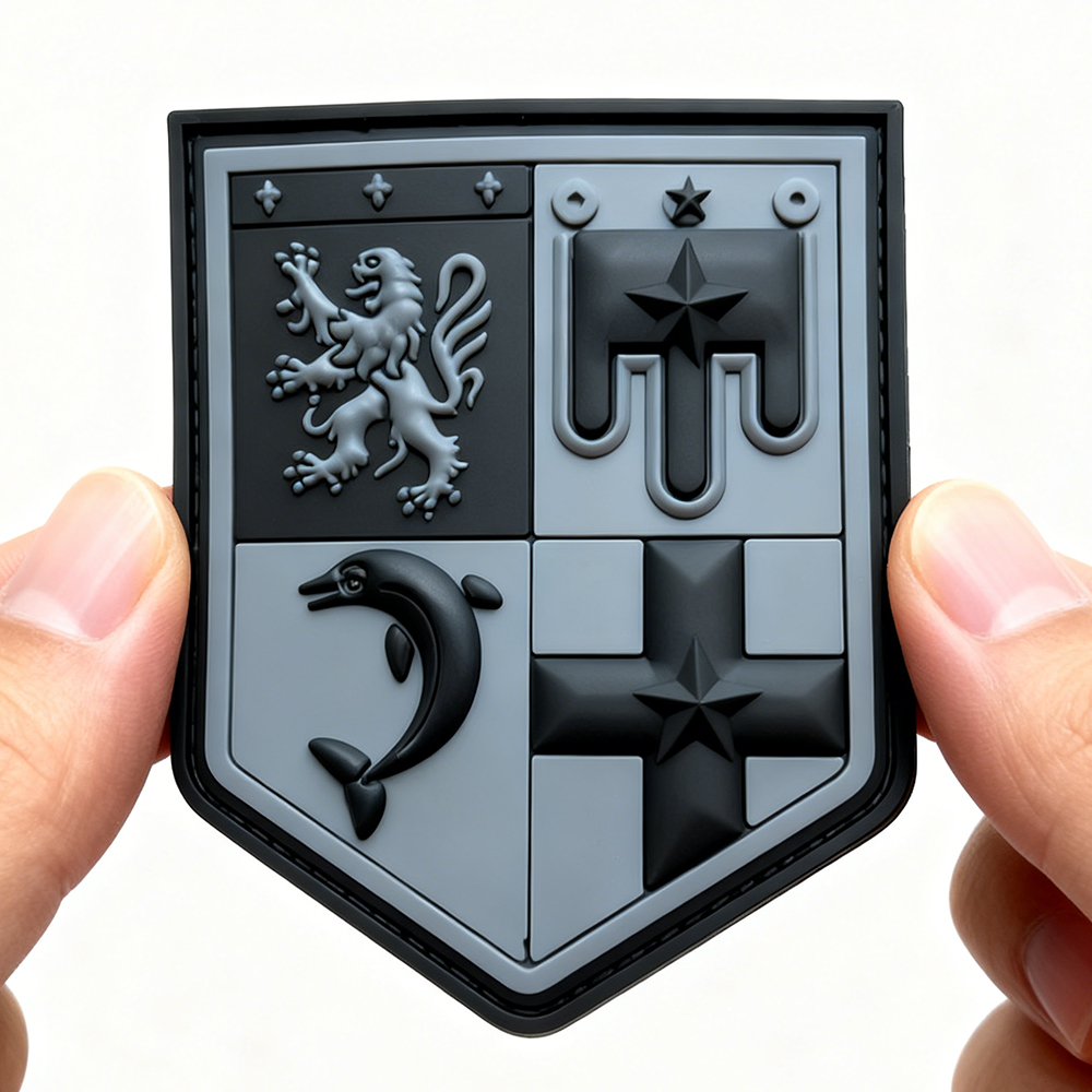 PVC Armband for the Auvergne Alpes Region Custom Soft Rubber Regional Patch Durable PVC Armband for Clothing Outdoor Gear Accessories