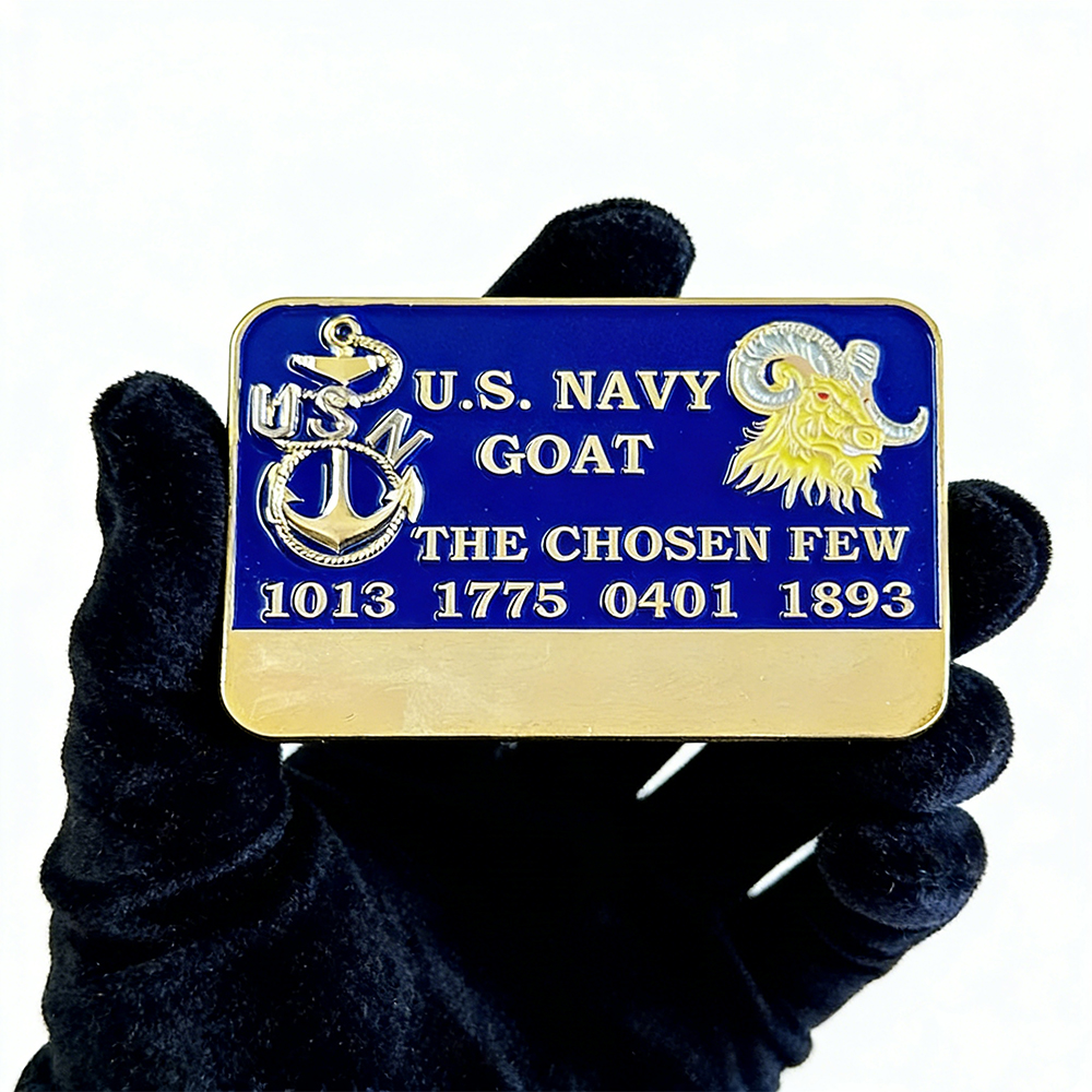 Personalized Credit Card Style Metal Coin for U.S. Navy Chief Petty Officer Class Custom Commemorative Coin