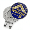 Masonic Magnetic Golf Ball Marker With Ball Cap Clip Custom Freemason Golf Marker Accessory for Hat and Visor