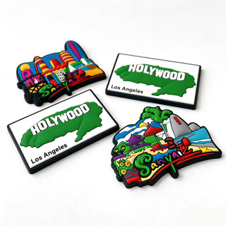 Customizable Magnetic Souvenirs High-Quality 3D Rubber Fridge Magnets for Wholesale Perfect USA Travel Memorabilia