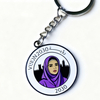 Wholesale Custom Saudi Arabia Company Logo Double Sided Enamel Keychain Color Printed Pin Souvenir for Gift