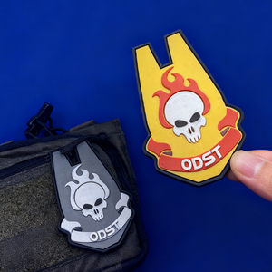 ODST PVC 3D Patch Custom Soft Rubber ODST Emblem High Detail PVC Badge for Apparel Backpacks Gear Decoration and Collectibles