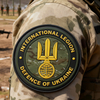 International Morale Support Legion Ukraine Camo PVC Patch Custom Soft Rubber Patch Durable Camo Emblem for Apparel Bags Gear