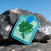 Lucky Seven Leaf Clover PVC Morale Patch Custom Soft Rubber Patch Green Clover Symbol Patch for Bags Hats Jackets
