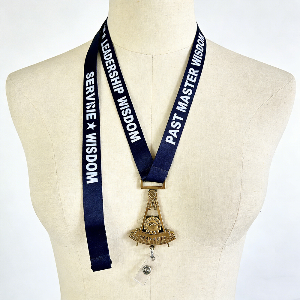 Past Master Lanyard Custom Design High Quality Past Master Lanyard for Events Meetings and Daily Wear