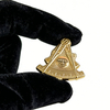 Freemason Lapel Pins Classic Masonic Symbol Metal Badge Elegant Freemasonry Pin for Suits Jackets and Formal Wear