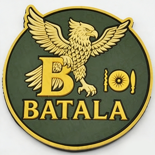 Custom Wholesale Philippines Eagle Symbol BATALA Design Round PVC Tactical Patch Factory Manufacturer for Gear and Equipment