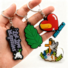 2025 One Piece 2D Rubber Christian logo Custom Charms Souvenirs Gift Keychain Ring Cartoon Accessories for Keychains
